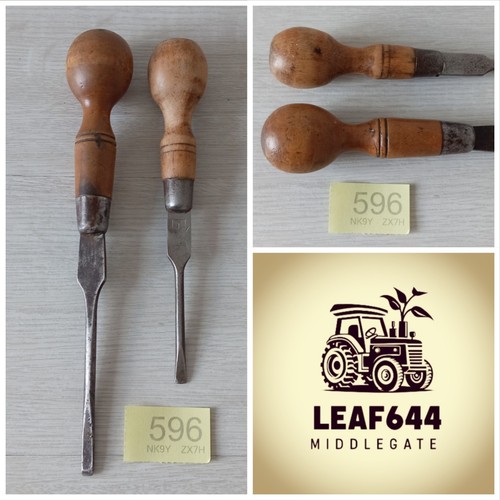 Screwdrivers wooden handle - 2x,