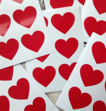 250 x Heart Shape Vinyl