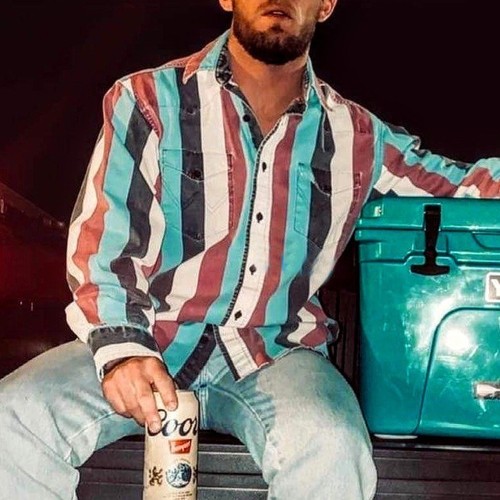 Men retro western - retro, striped
