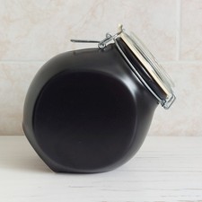 NIGELLA LAWSON LIVING KITCHEN Black Ceramic Storage Cookie Jar Container 1.5L