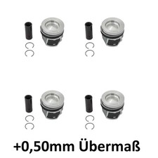 4x pistons +0.50 oversize for