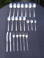 22 Pieces of Vintage VINERS Love Story Stainless Steel Cutlery
