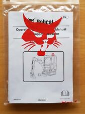 BOBCAT E16 MINI EXCAVATOR OPERATORS MANUAL PACK