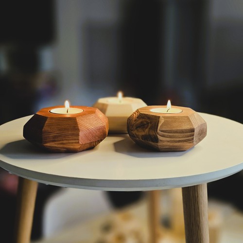Handmade wooden tea - wooden, light