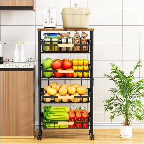 Tier kitchen trolley - 5-tier,