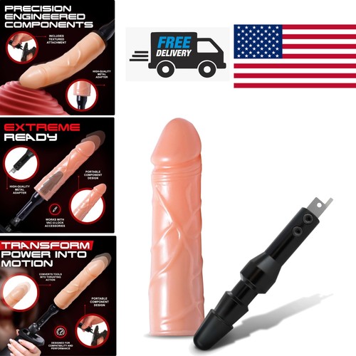 Realistic flesh dildo adapter - realistic,
