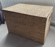 XL Storage Basket with Lid, Double-Weave Storage Chest - MINT CONDITION