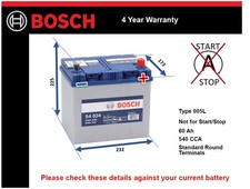 Car Battery S4024 Bosch 005L