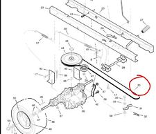 Hayter 13/30 12/30 heritage transmission 37X87 drive belt murray 125/96 & 120/76