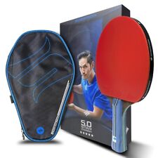 Table Tennis Bat, Professional Ping Pong Racket, ITTF Approved Rubber, Scorpion