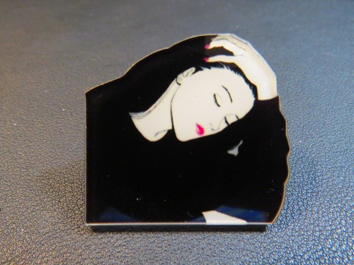Laser cut acrylic brooch - laser,