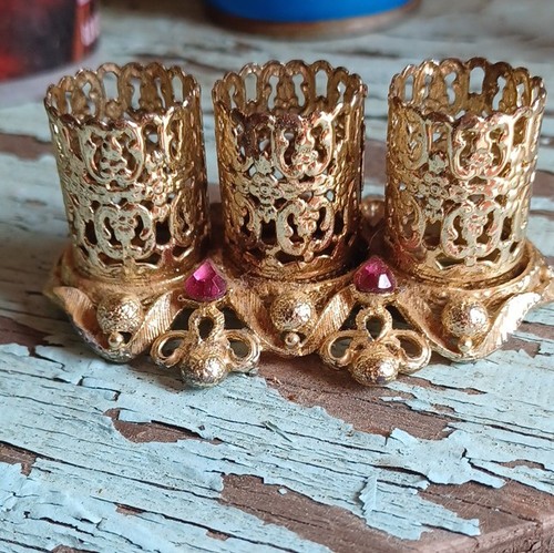 Vintage ornate gold tone - vintage, gold-tone