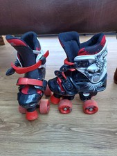 Kids Adjustable 4 Wheel Red