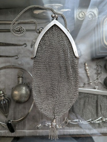 Antique chainmail purse - antique,