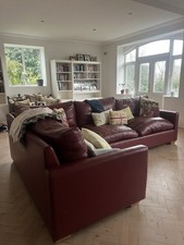 Handmade Red Leather Corner