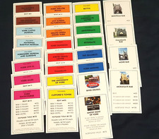 INDIVIDUAL  YORK MONOPOLY PROPERTY CARDS 2010 EDITION SEE MENU