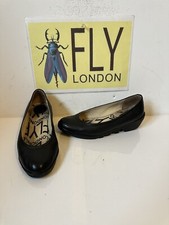 Fly London Black Leather Shoes