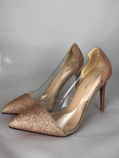 Ladies Nude/Rose Gold Glitter