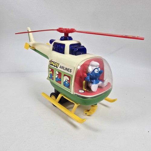 Smurf galoob helicopter - smurf,