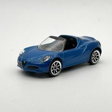 Majorette Alfa Romeo 4C Spider with Suspension Blue 2023 1:57 Diecast Car