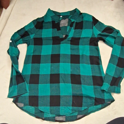 Women green black check - green/black,