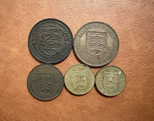 Jersey pre decimal coins - pre-decimal,