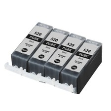 4 Black Ink Cartridge For Canon MP640 MP980 iP3600 MP990 MX860 MX870 PGI520