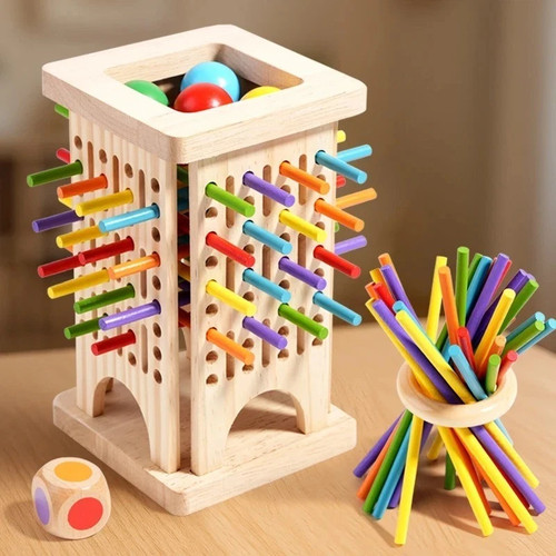 Wooden stick board game - wooden,