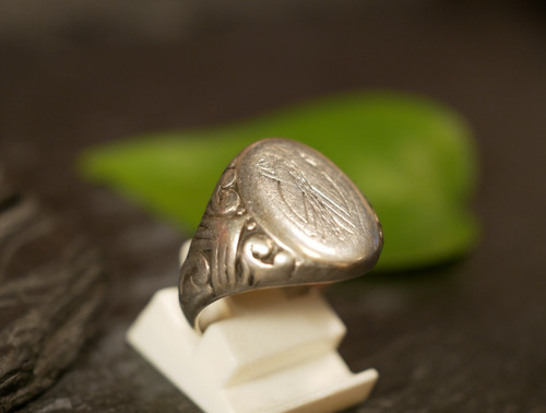835 silver ring - silver, nouveau