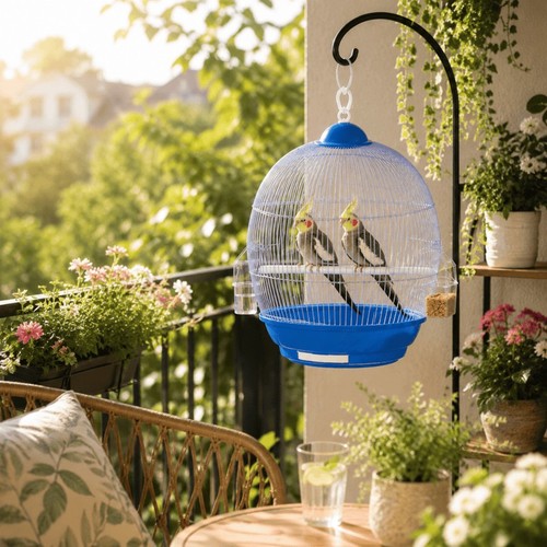 Round bird cage - round, 28cm