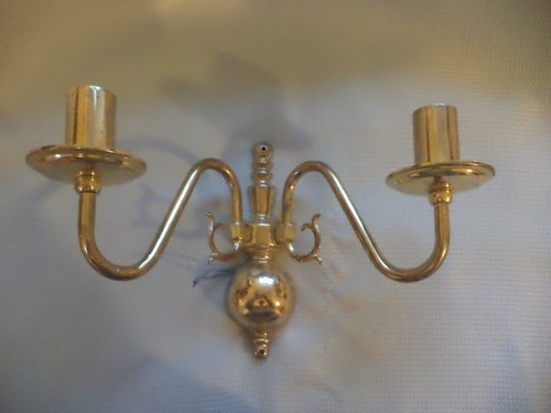 Vintage brass two arm - , two-arm