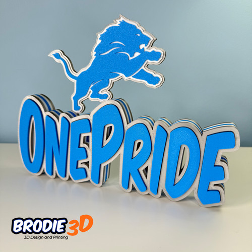 Detroit lions custom name sign - name,