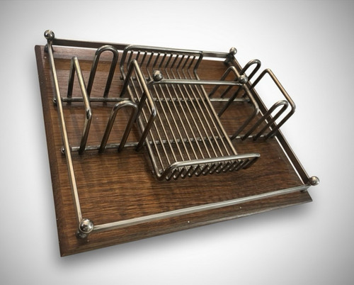 Vintage silverware caddy toast - vintage,