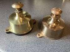 Railway Signal Box Brass Plunger + Plunger Case ~ Very Clean Condition