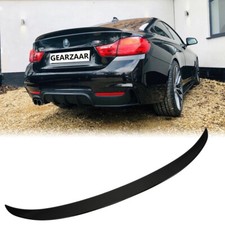 For BMW 4 Series Coupe F32 Rear Boot Lip Spoiler M Performance Style Gloss Black