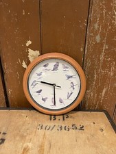 Vintage 1998 Quartz Singing Bird Clock 12 Most Popular North American Song Birds