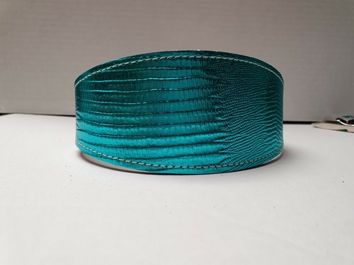 Lined leather dog collars - leather,