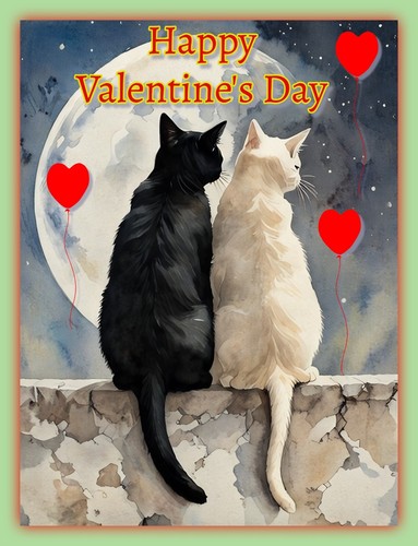 Cats valentine day - cats, valentine's