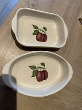 Two Churchill Somerset Fruits Collection Cooking Dishes, Good Condition