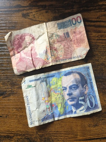 Vintage old bank notes 100 - vintage,