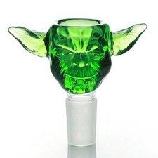 2 x Yoda glass bong bowl 14mm Pipe Hookah accessories