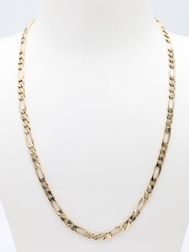 Gold figaro curb link - link, chain