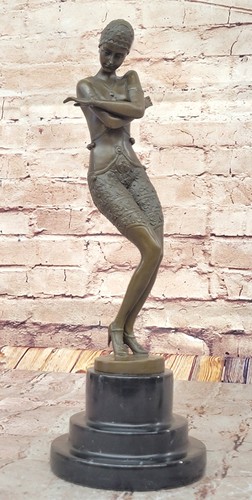 Signed preiss bronze dancing - signed,