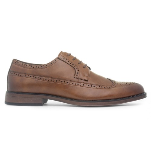 Mens tan formal brogues shoes - mens,