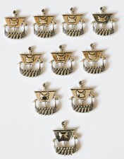 10x Antique Silver Historic