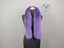 Genuine Fox fur scarf purple