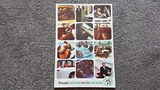 TRIUMPH HERALD SPITFIRE STAG SALES BROCHURE 1973