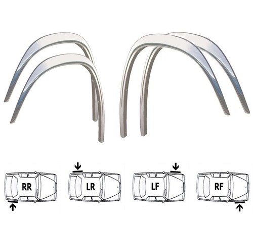 Chrome front and - front, rear