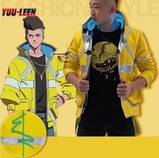 Edgerunners David Martinez Light Outwear Jacket Mens Cosplay Costume Cotton Coat