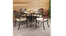 Bentley Garden Cast Aluminium 2 Seater Outdoor Dining Set - TWO CHAIRS MISSING